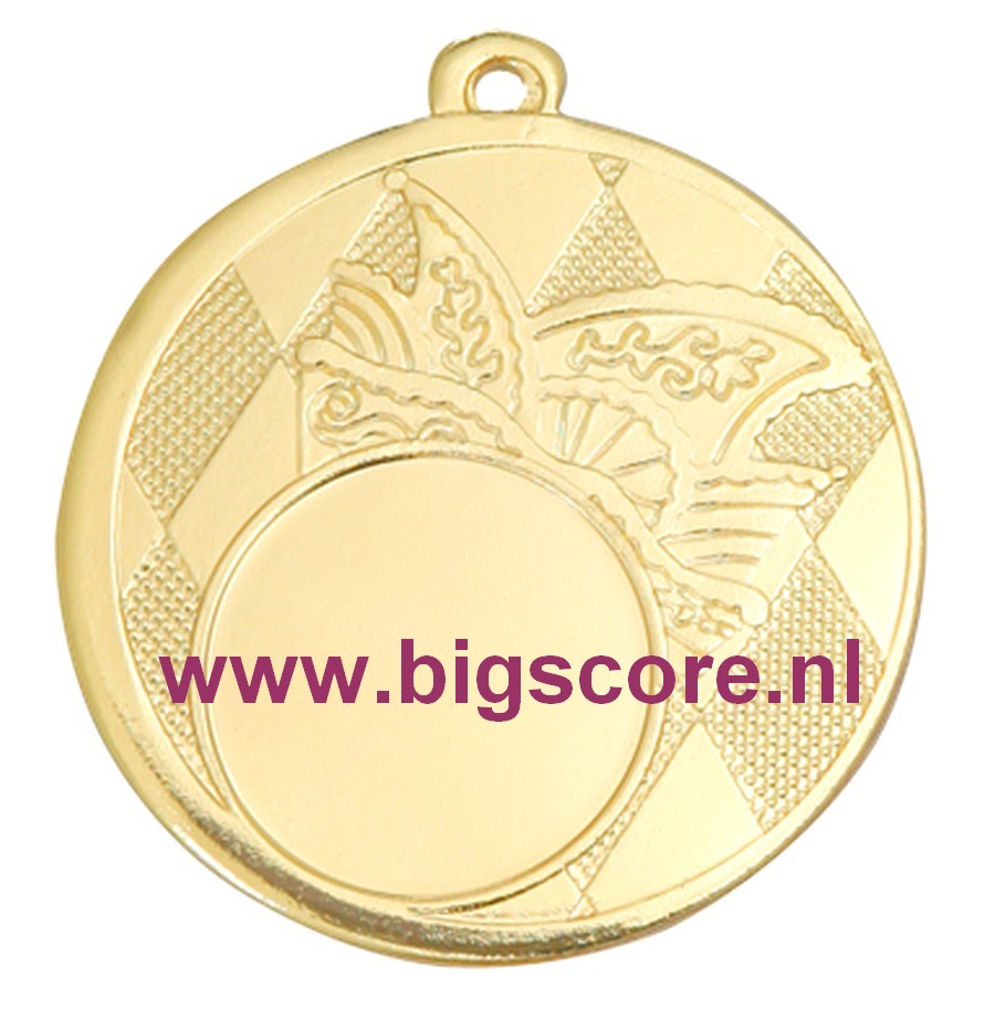 D121 Carnavalsmedaille Goud of Zilver Ø 50 mm